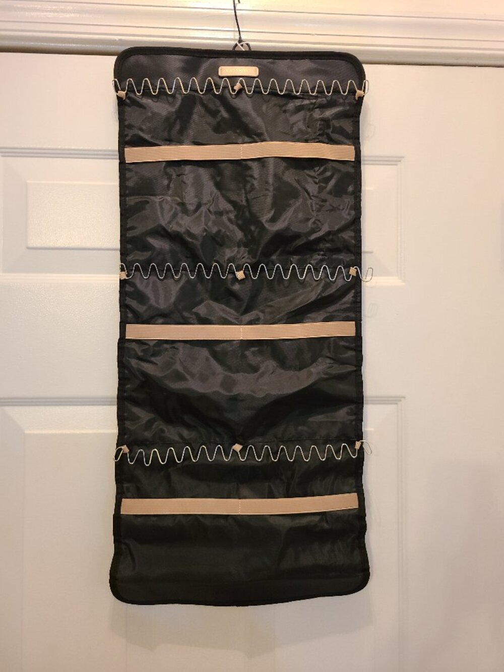 BAGSMART Hanging Jewelry Organizer Storage Roll with Hanger